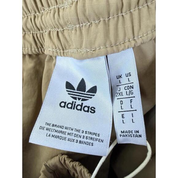 Adidas Adicolor Classics 3 Stripes Cargo Pants Large Mens Brown Black New NWT - Picture 6 of 9